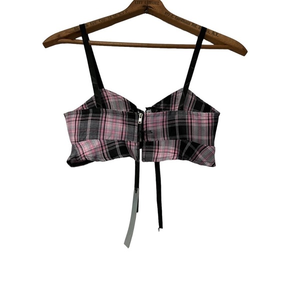 Finesse Angel Plaid Crop Top Size XS NWT - Picture 3 of 6